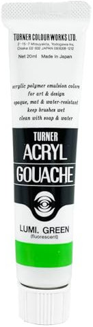 20ml Turner Acrylic Gouache Lumi. Green 208