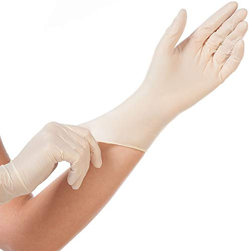 Franz Mensch Latexhandschuh GRIP weiß L puderfrei