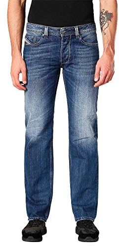 Diesel 00C06R Larkee, Jean Droit Homme, Bleu (Medium Blue 01)- W33/L34