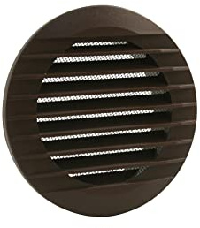 Marley Lüftungsgitter rund mit Fliegengaze Ø 140 mm braun (059235)