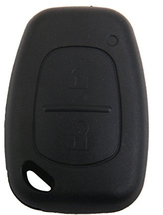 2 pulsanti guscio guscio portachiavi telecomando per Opel Vivaro Renault Trafic