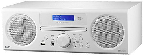 Scansonic DA 310 DAB+/FM/CD Radio Bluetooth weiß