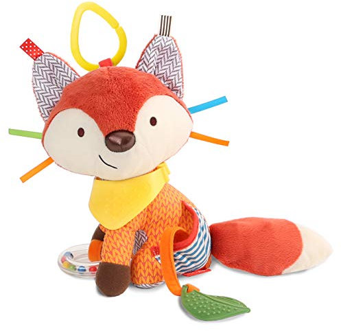 Skip Hop Bandana Buddies Aktivitätsspielzeug Fuchs mit Beißring, Multisensorisches Spielzeug, ab 0 Monaten