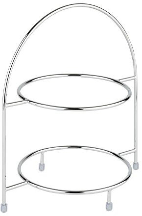 APS 33219 Serviergestell, für 2 Teller max. Ø 27 cm, innerer Ring Ø 18 cm, Metall hartverchromt