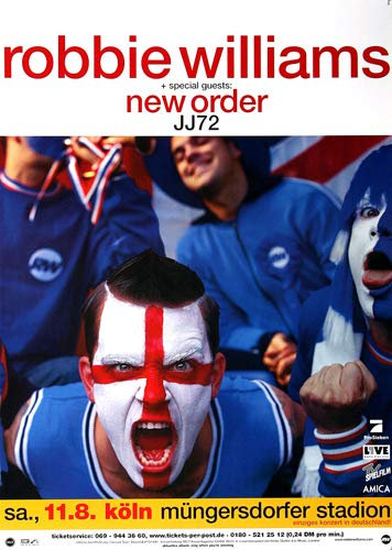 Robbie Williams - New Order, Köln 2001 » Konzertplakat/Premium Poster | Live Konzert Veranstaltung | DIN A1 «