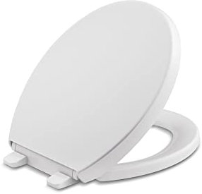 KOHLER K-4009-0 Reveal Abattant WC à fermeture silencieuse avec pare-chocs serrés Blanc
