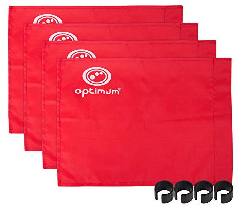 Optimum Training Corner Flag Pack Of 4 - Red