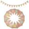 G2PLUS Happy Birthday Bandierine Juta,Bandierine di Iuta,Festoni Compleanno,Striscione Buon Compleanno per Feste di Compleanno Partito All'Apert (Carattere Colorati)