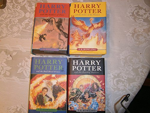 HARRY POTTER FINAL 5 BOOKS HARDBACK ALL 1ST EDITIONS, ALL FIRST PRINT RUNS, ALL BLOOMSBURY - PRISONER OF AZKABAN, GOBLET OF FIRE, ORDER OF THE PHOENIX, HALF-BLOOD PRINCE & DEATHLY HALLOWS