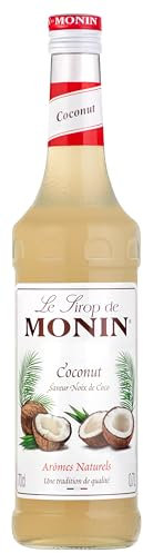 MONIN Premium Coconut Syrup 700 ml for Coffee and Cocktails. Vegan-Friendly, Allergen-Free, 100% Natural Flavours and Colourings