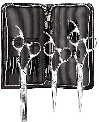 Olivia Garden Silkcut Scherenset 3 Stück, Rot