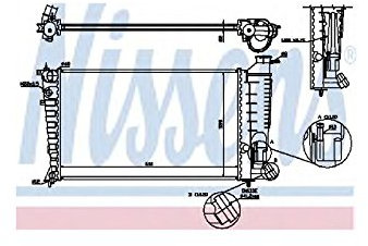 Nissens 61379 Kühler, Motorkühlung