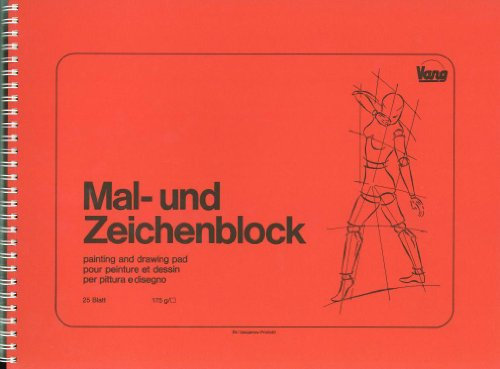 25 Blatt 42x56 cm Mal- und Zeichenblock, Grammatur: 175 g/m², Oberfläche glatt