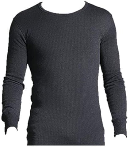 HEAT HOLDERS Men's 1 Pack Long Sleeve Thermal T-Shirt | 0.45 TOG warmth, soft brushed inner, ribbed body-shaping fit, cotton blend, elasticated waist, traps warm air for comfort
