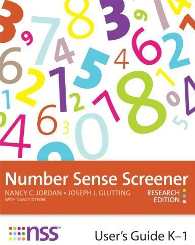 Number Sense Screener(TM) (NSS(TM)) User's Guide, K-1, Research Edition by Jordan Ed.D., Nancy, Glutting Ph.D., Joseph (2012) Hardcover