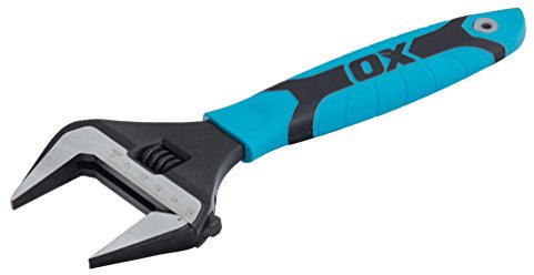 OX Pro Series Adjustable Wrench Extra Wide Jaw10” (250mm)