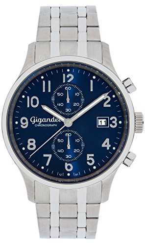 Gigandet Herren Uhr Analog Quarz mit Edelstahl Armband G49-004