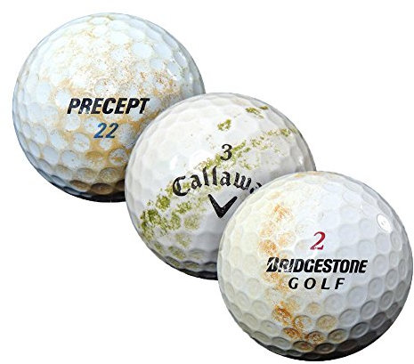 Marken Mix Crossgolfbälle - X - Out zum Verschlagen - gebrauchte Golfbälle - 100 Lakeballs