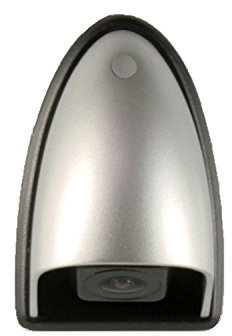 Caratec Safety CS102LA Farb-Miniaturkamera mit Leitung und Adapter, Rückfahrkamera, Elegantes Design, Silber, ideal für Wohnmobil und Caravan