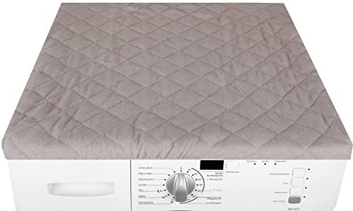 Housse pour Machine à Laver, Gris, 60 x 60 cm, avec élastique, Housse de Protection pour Machine à Laver, Disponible dans de Nombreuses Couleurs, Convient au sèche-Linge