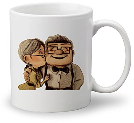 matrimonio Carl y Ellie up películas Custom taza de café y té