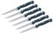 KitchenCraft Steak Knives, in Gift Box, Stainless Steel, 22 cm, Set of 6, Black