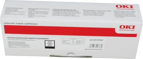 OKI Lasertoner/42127457 C5250BK, schwarz