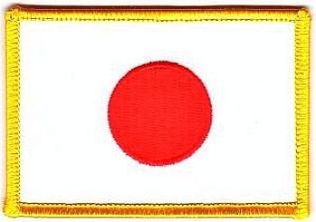 Flaggen Aufnäher Patch Japan Fahne Flagge NEU