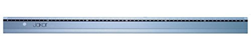 Jakar Aluminium-Lineal, bedruckt mit mm/cm-Maßen, Stahlschneide, 60 cm