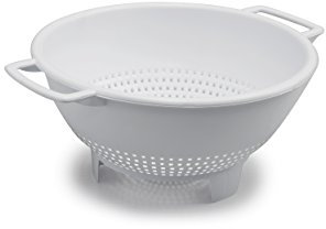 Stefanplast scolapasta, Bianco/Intenso Turchese/Verde Lime, 28 x 30 cm, 30 x 28 x 30 cm