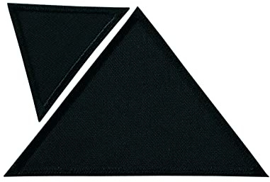 Mono-Quick GmbH Applikationen - Kids and Hits - aufbügelbar Dreiecke ca. 7,0x11,0 cm schwarz 2 St