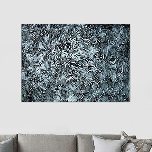 Peinture relief argentée tableaux peinture (abstrait)