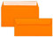 50 Brief-Umschläge DIN Lang - Orange - 110 g/m² - 11 x 22 cm - sehr formstabil - Haftklebung - Qualitätsmarke: FarbenFroh by GUSTAV NEUSER