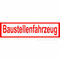 Sticker Design Shop Magnetschild Baustellenfahrzeug Automagnet Auto LKW Aufkleber Magnet Schild 20x5 cm