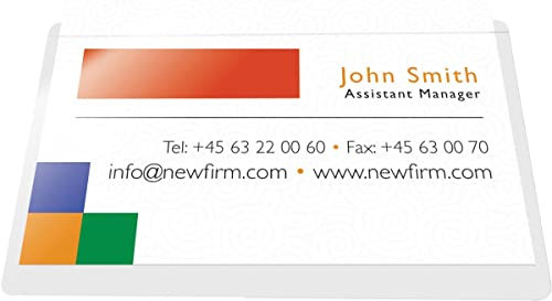 Q-Connect KF27039 Visitenkartenalbum,-Boxen,-Karteien,-Taschen und Zubehöre Visitenkartenhülle skl. 10 Stück