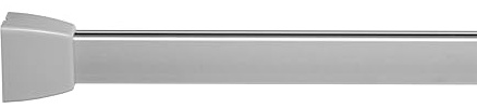 Croydex Profile 800 U-Shaped Rail, Aluminum, Silver, 76 x 76 x 3 cm