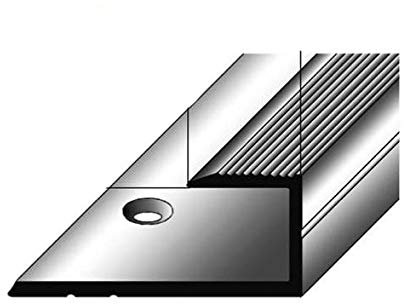 2 Meter (2 x 1 m) Einschubprofil für Laminat/Parkett, 10,3 mm Einfasshöhe, Alu eloxiert, gebohrt, Farbe: Bronze Hell