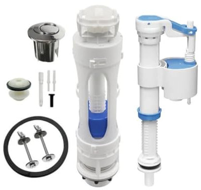 Roca Giralda Complete D2D Dual Flush Valve Cistern Pack Including Fill Valve & Button