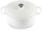 Le Creuset Forno olandese rotondo in ghisa smaltata, 9 qt, bianco
