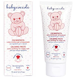 Babycoccole CALMA PASTA EXTRA LENITIVA con Ossido di Zinco al 20%. Crema per il cambio del pannolino contro arrossamenti e irritazioni. Idrata, calma e protegge la pelle. Ingredienti Naturali - 75 ml