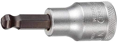 GEDORE 19 K 6 Schraubendrehereinsatz 1/2' Kugelkopf Innen-6-kant 6 mm, IN19K6