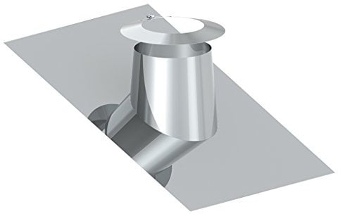 Ø 150 mm Schornstein - Dachdurchführung 16° - 25° mit Bleirand inkl. Wetterkragen