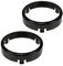 tomzz Audio 2834-004 Lautsprecherringe Adapter Halterungen kompatibel mit Mercedes E-Klasse W124 120mm Heckablage für 120mm DIN Lautsprecher
