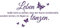 Grandora Wandtattoo Spruch Leben heißt + Schmetterlinge I violett (BxH) 80 x 37 cm I Wandsticker Wandaufkleber Aufkleber Wohnzimmer Flur Diele Schlafzimmer W996