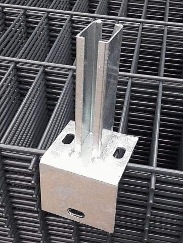 Winkel Bodenplatte Bodenplatte Fußplatte Adapter Verzinkt Doppelstabmattenzaun Pfostenträger 40x60 Fußplatte Adapter L- Platte L-Winkel Sockel Doppelstabmattenzaun f. Pfosten 40x60 Zaun Pfosten Träger
