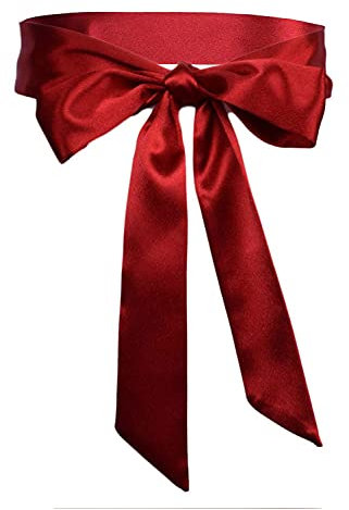 TeeYee Damen Satin Schärpe Taillenband 170cm Lang Mädchen Gürtel Obi Belt
