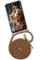 ONEFLOW Twist Case für Samsung Galaxy A70 Handykette abnehmbar, Handyhülle mit Band zum Umhängen, Hülle mit Kette Handy Umhängeband, Schutzhülle und Kordel, Beige Braun