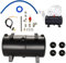 OPHIR 3L Lufttank Kit mit Adaptern Rohr für DIY Airbrush Kompressor, Schwarz Lufttank Umbausatz für Hobby Modell Luftkompressor Lagertank
