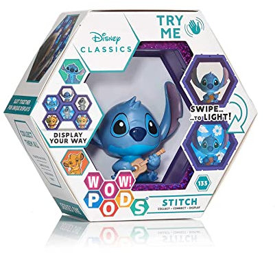 WOW! PODS Pods Disney Figuren Lilo und Stitch - Stitch | Offizielle Disney Classic Stitch Figur Leuchtende Wackelfigur zum Sammeln