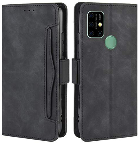 HualuBro Cover per UMIDIGI A7 PRO, Flip Cover a Libro in Premium PU Pelle Magnetica Antiurto Case Portafoglio Custodia per UMIDIGI A7 PRO Cover - Nero